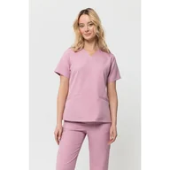 Odzież medyczna - Bluza Medyczna Emily Liliowy Róż Rozmiar: XS - miniaturka - grafika 1