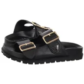 Klapki i japonki damskie - Klapki Fasten FLTST LEA03 Black (GU745-a) Guess - miniaturka - grafika 1