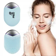 Szczoteczki do twarzy - SZCZOTECZKA SONICZNA DO CZYSZCZENIA I MYCIA TWARZY WODOODPORNA + MASAŻER - miniaturka - grafika 1