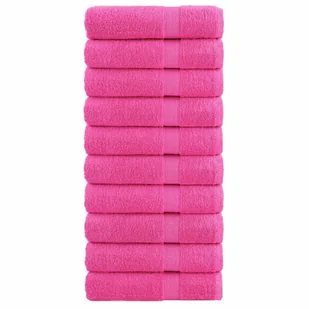 vidaXL Ręczniki premium SOLUND, 10 szt., różowe, 50x100 cm, 600 g/cm² - Ręczniki - miniaturka - grafika 1