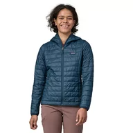 Kurtki damskie - Damska kurtka ocieplana Patagonia Women's Nano Puff Hoody lagom blue - L - miniaturka - grafika 1