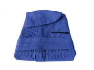 Szlafroki damskie - szlafrok męski wafel z kapturem granatowy M - miniaturka - grafika 1