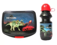 Bidony dla dzieci - Derform Zestaw śniadaniówka+bidon Dinozaur 17 DERFORM - miniaturka - grafika 1