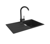 Zlewozmywaki z baterią - Franke UCG 611-78 Onyx + bateria Pola Onyx - miniaturka - grafika 1