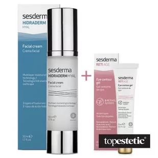 Sesderma Sesderma Hidraderm Hyal + Reti Age Eye Contour Gel ZESTAW Krem do twarzy 50 ml + Krem kontur oczu 15 ml - Kosmetyki pod oczy - miniaturka - grafika 1