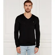 Swetry męskie - POLO RALPH LAUREN Wełniany sweter Slim Fit - miniaturka - grafika 1