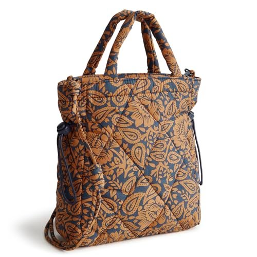 Vera Bradley Featherweight Mini Original Tote, Lotus Montage Roasted Pecan