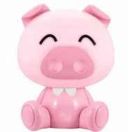 Lampy stojące - Lampka Lampa Nocna Led Świnka Dla Dziecka Różowa - miniaturka - grafika 1