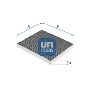 Filtry kabinowe - Filtr, wentylacja przestrzeni pasażerskiej UFI Filtry 54.273.00 - miniaturka - grafika 1