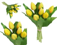 Sztuczne kwiaty - TULIPANY BUKIET TULIPANÓW GUMOWE GUMOWANE JAK ŻYWE 7SZT. - miniaturka - grafika 1