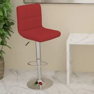 Taborety i hokery - vidaXL Lumarko Stołek barowy, winna czerwień, tapicerowany tkaniną 334237 - miniaturka - grafika 1