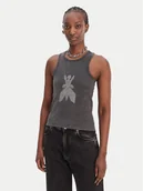 Koszulki i topy damskie - Patrizia Pepe Top 8M1768/J373-S763 Szary Slim Fit - miniaturka - grafika 1