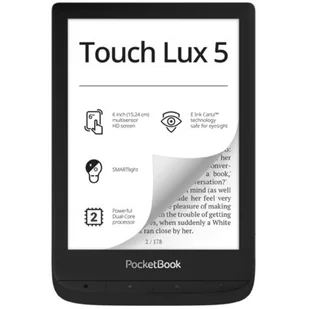 PocketBook 628 Touch Lux 5 Czarny - Czytniki ebooków - miniaturka - grafika 1
