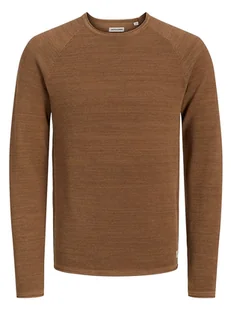 Jack & Jones Sweter "Hill" w kolorze karmelowym - Swetry męskie - miniaturka - grafika 1