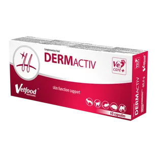 VETFOOD DERMActiv 60 kapsułek - Suplementy i witaminy dla psów - miniaturka - grafika 1