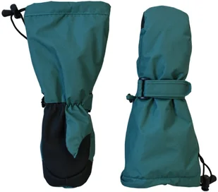 Rękawiczki zimowe dla dzieci wodoodporne chłopięce dziewczynka, Ducksday, Dark Green, S, 2-3 lata - Rękawice narciarskie - miniaturka - grafika 1