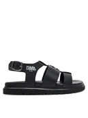 Buty dla dziewczynek - Karl Lagerfeld Kids Sandały Z30372 M Czarny - miniaturka - grafika 1