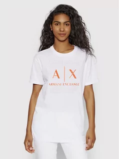 Koszulki i topy damskie - Giorgio Armani Exchange T-Shirt 3LYTAH YJ3RZ 1000 Biały Regular Fit - grafika 1