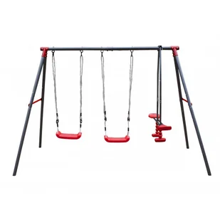 Metalowy plac zabaw Mila 4iQ Group czerwona - Place zabaw Metalowy plac zabaw Mila 4iQ Group czerwona - Place zabaw - miniaturka - grafika 1