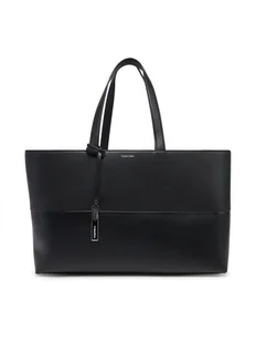 Calvin Klein Torebka Ck Mixmedia Medium Shopper K60K613011 Czarny - Torebki damskie - miniaturka - grafika 1