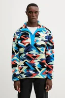 Bluzy męskie - Columbia bluza sportowa Helvetia II kolor niebieski wzorzysta 2098461 - miniaturka - grafika 1