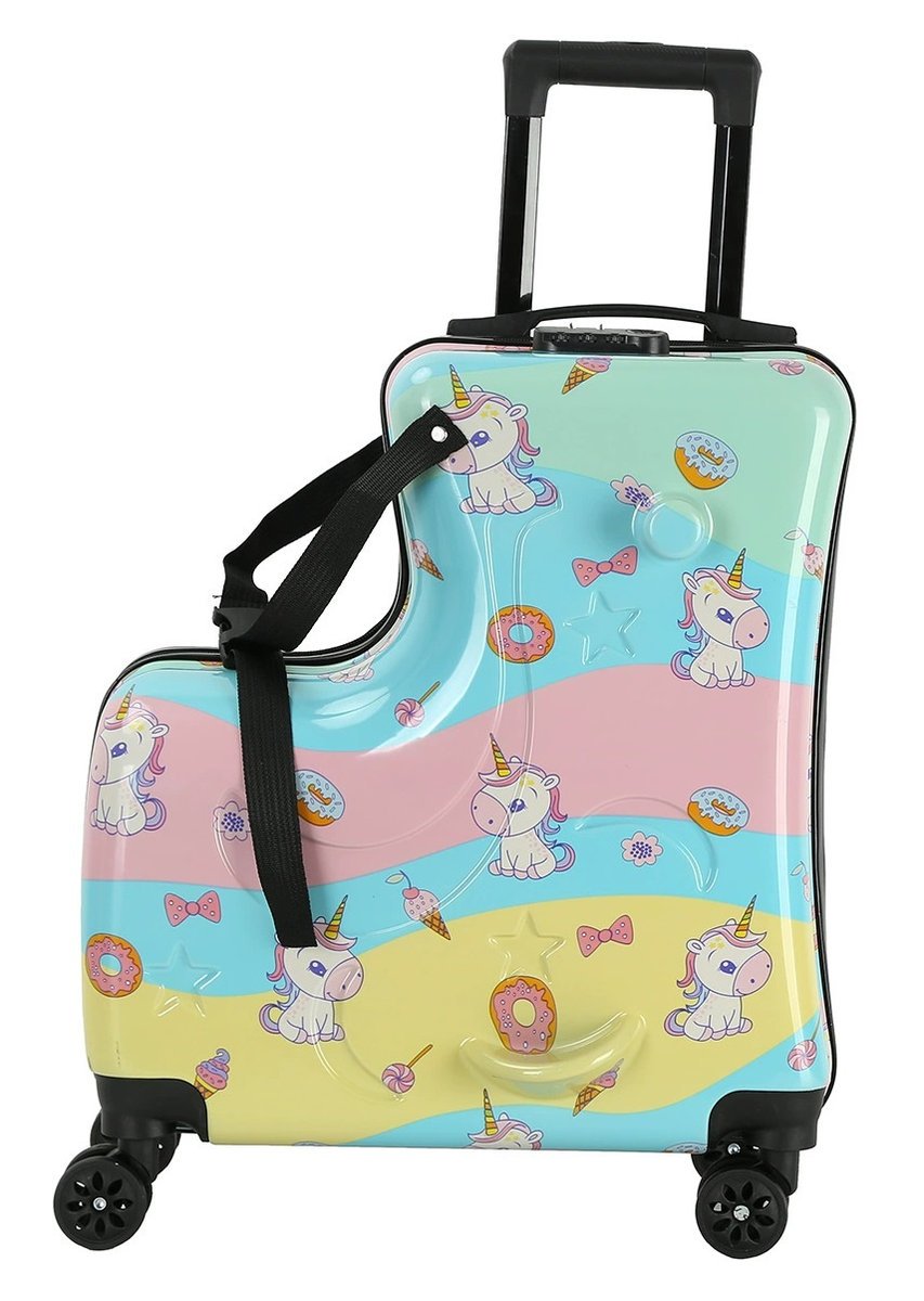 JEDNOROŻEC WALIZKA PODRÓŻNA DZIECI KABINOWA JEŹDZIK BAGAŻ PODRĘCZNY KÓŁKACH