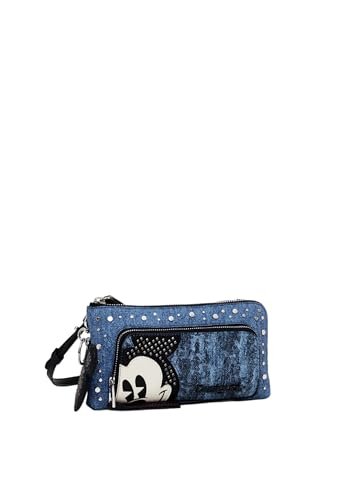 Desigual Women's Accessories PU Others Bi-Fold Wallet, Blue, niebieski, 25.5