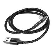 Kable USB - Joyroom gamingowy kabel USB - Lightning do ładowania / transmisji danych 2,4A 1,2m czarny (S-1230K3) S-1230K3(L)-black - miniaturka - grafika 1