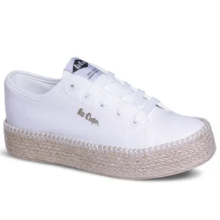 Buty Lee Cooper LCW-24-44-2410LA - białe - Trampki damskie - miniaturka - grafika 1