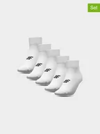 Skarpetki męskie - 4F Skarpety (5 par) w kolorze białym - miniaturka - grafika 1