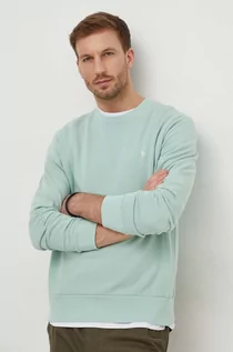 Bluzy męskie - Polo Ralph Lauren bluza bawełniana męska kolor zielony gładka - grafika 1