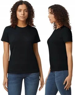Koszulka Damska T-shirt Bawełna SOFTSTYLE Gildan GIL6500 CZARNY Mist S - Koszulki i topy damskie Koszulka Damska T-shirt Bawełna SOFTSTYLE Gildan GIL6500 CZARNY Mist S - Koszulki i topy damskie - miniaturka - grafika 1