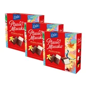 Bombonierki i czekoladki - Ptasie Mleczko Waniliowe E.Wedel - pianka w czekoladzie deserowej (3 szt.) E.Wedel - miniaturka - grafika 1