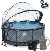 Baseny ogrodowe - Basen ogrodowy stelażowy 488x122 cm kopuła, pompa ciepła Stone Exit 30.67.16.00 - miniaturka - grafika 1