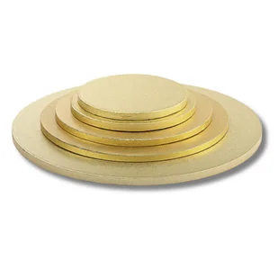 Decora okrągły podkład pod tort złoty 28cm - Dodatki do ciast w proszku - miniaturka - grafika 1