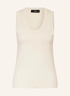 Weekend Max Mara Top Z Dzianiny Asbuurg weiss - Koszulki i topy damskie - miniaturka - grafika 1