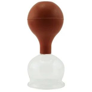 Bańka chińska szklana próżniowa z gruszką - 5,0 cm - Akcesoria medycyny naturalnej - miniaturka - grafika 1