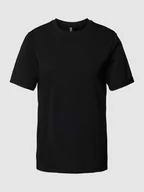 Koszulki i topy damskie - T-shirt w jednolitym kolorze model ‘RIA’ - miniaturka - grafika 1