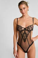 Biustonosze - Hunkemöller Body Scarlett Czarny - miniaturka - grafika 1