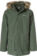 Kurtki i płaszcze dla chłopców - Jack Wolfskin Chłopięce Elk Island 3 w 1 Parka, Thyme Green, 092 - miniaturka - grafika 1