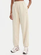 Spodnie sportowe damskie - Reebok Spodnie dresowe Reebok x Ewa Chodakowska Ada RK25621CCW Beżowy Relaxed Fit - miniaturka - grafika 1