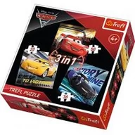 Puzzle - Trefl Puzzle Cars 3 Auta Legendy wyścigu 3w1 34820 106 elementów 34820 - miniaturka - grafika 1