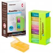 Akcesoria dla osób starszych i niepełnosprawnych - Kasetka na leki pojemnik 3 przegródki na dobę - miniaturka - grafika 1