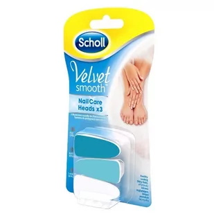 RECKITT BENCKISER HEALTHCARE SCHOLL VELVET SMOOTH 3 wymienne nasadki 9075846 - Pielęgnacja stóp - miniaturka - grafika 1