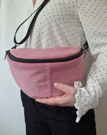 Nerki - Różowa nerka sztruksowa upcycling - miniaturka - grafika 1