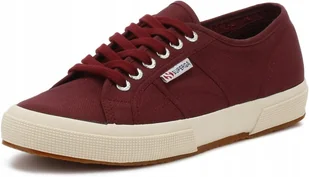 SUPERGA TRAMPKI DAMSKIE SZNUROWANE BORDOWE PODESZWA ECRU 40 TLB - Trampki damskie - miniaturka - grafika 1