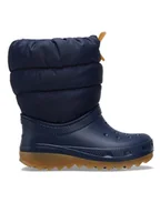 Buty dla chłopców - Crocs Śniegowce Classic Neo Puff Boot T 207683 Niebieski - miniaturka - grafika 1