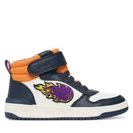 Buty dla chłopców - Sneakersy Geox J Washiba J56LQC 054FU C0899 S Biały - miniaturka - grafika 1