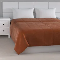 Narzuty - Dekoria pl pl Narzuta pikowana w pasy Velvet 260 x 240 cm karmelowy szer.260 × dł.240 cm Velvet 1243-704-33 - miniaturka - grafika 1