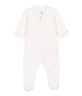 Śpiochy dla niemowląt - Petit Bateau Piżama Śpi Dobrze z Zamkiem Unisex-Bimbi, Biały Marshmallow/Szary, 3 mesi - miniaturka - grafika 1